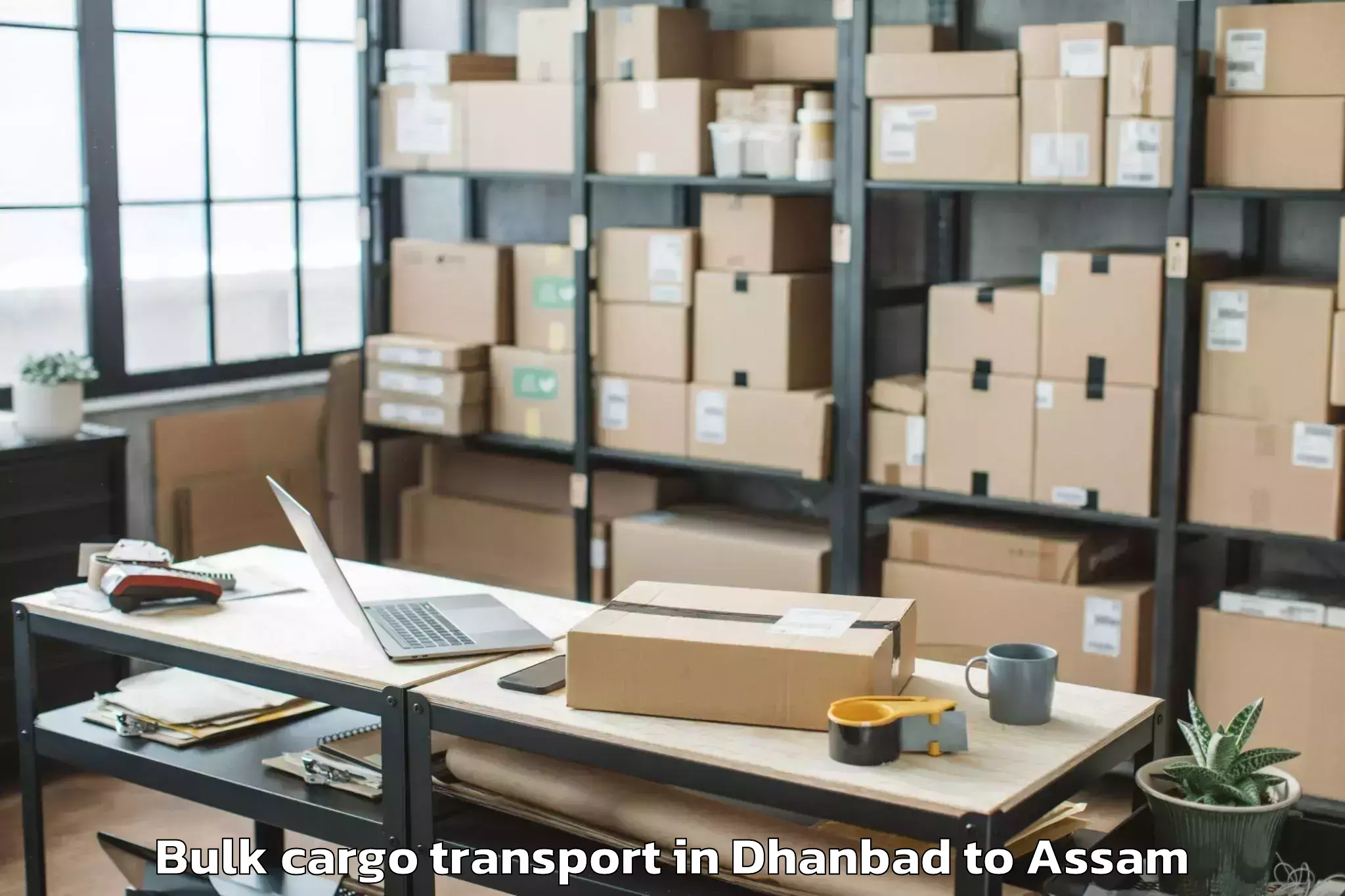 Quality Dhanbad to Muhimari Bilar Pathar Bulk Cargo Transport